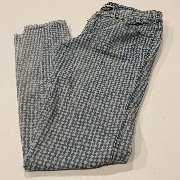 Free People Diamond Checkered Jeans - Picture 8 of 9